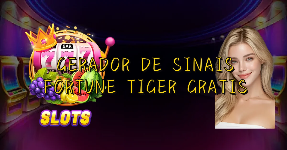 Gerador De Sinais Fortune Tiger Gratis Oficial