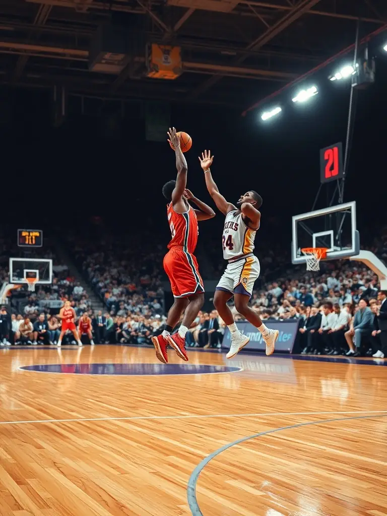 An image of a basketball game with the text 'NBA Free Bet' superimposed, highlighting a promotion for NBA betting.