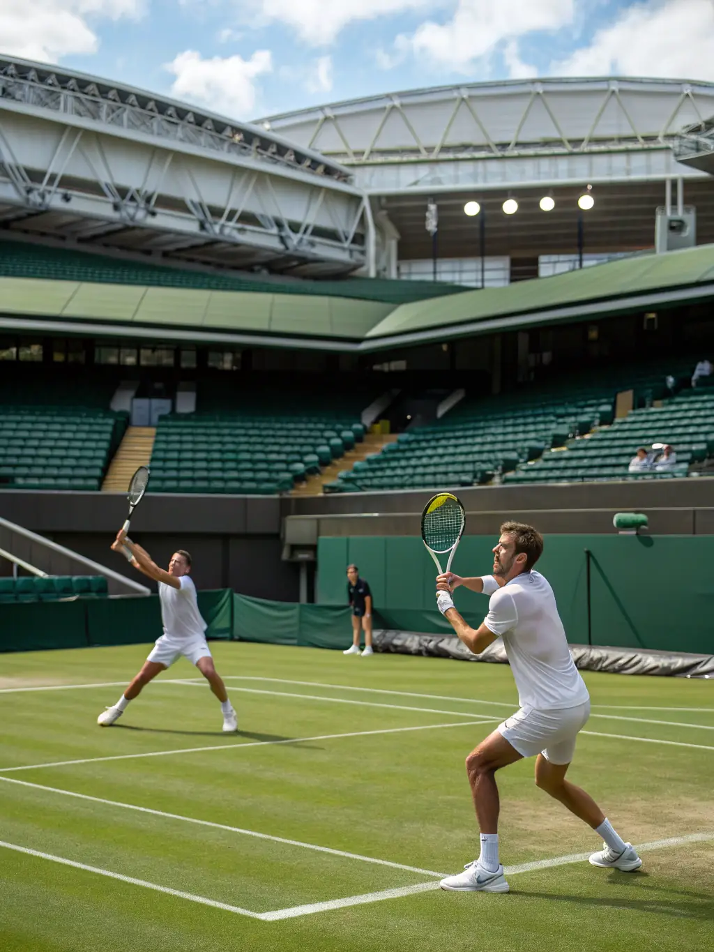 A dynamic image featuring a tennis match with the words 'Tennis Grand Slam Boost' displayed prominently.