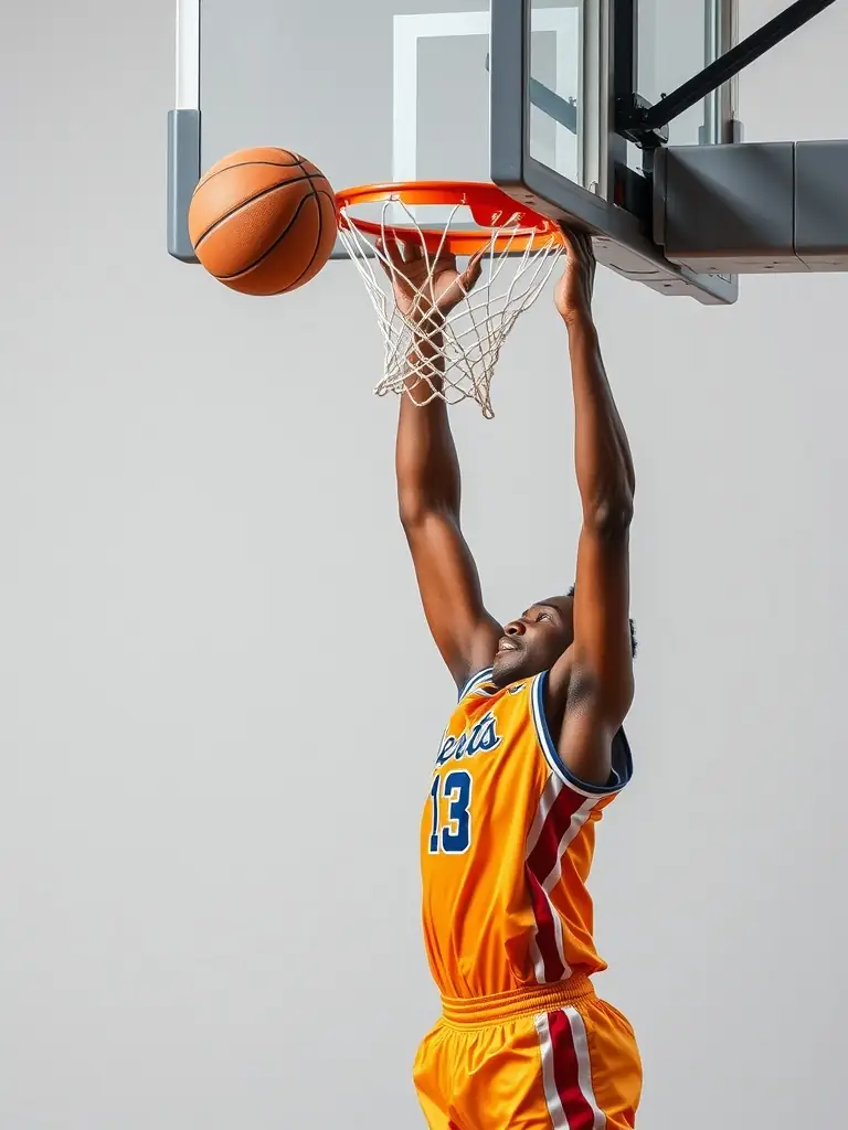 A dynamic image of basketball players in mid-air during a game, emphasizing the fast-paced nature of basketball and the betting opportunities available on 199 Win Bet.